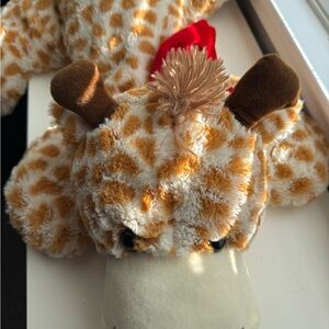 Holiday Time Giraffe Plush - Brown and Cream